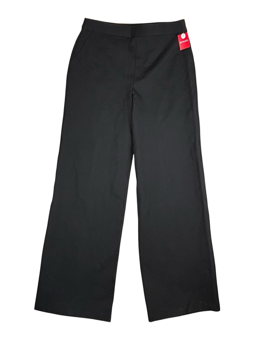 NWT SPANX Pants Womens XL Tall Black Perfect Pant Wide Leg Ponte Stretch Pull On
